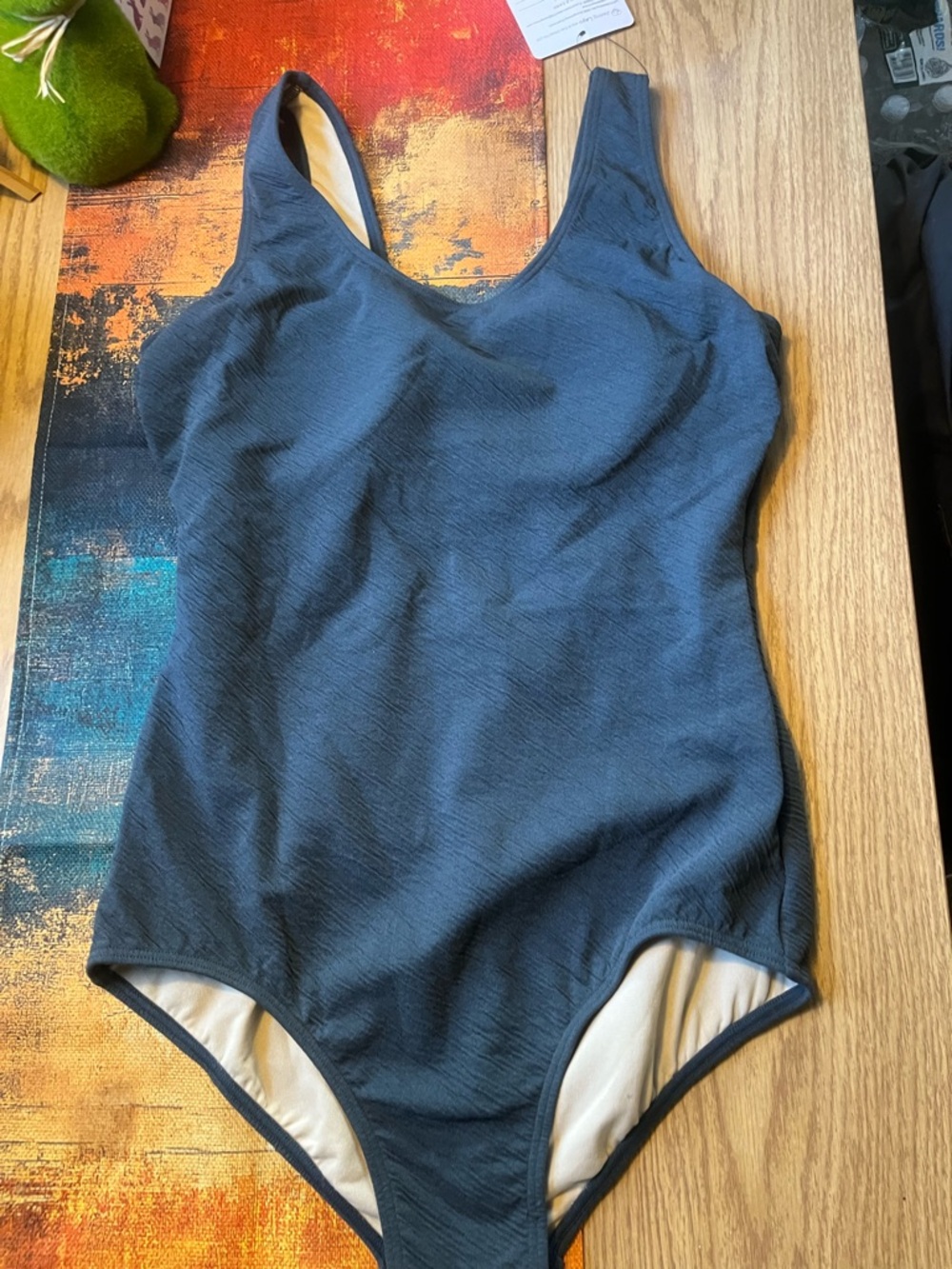 Classic ' One-Piece Swimsuit in hunter green